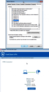 forticlient vpn windows 10 problem