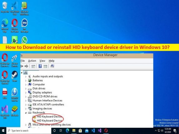 HID keyboard device driver