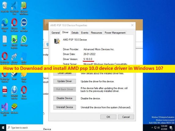AMD psp 10.0 device driver