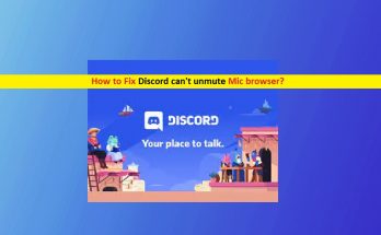 Discord can't unmute Mic browser