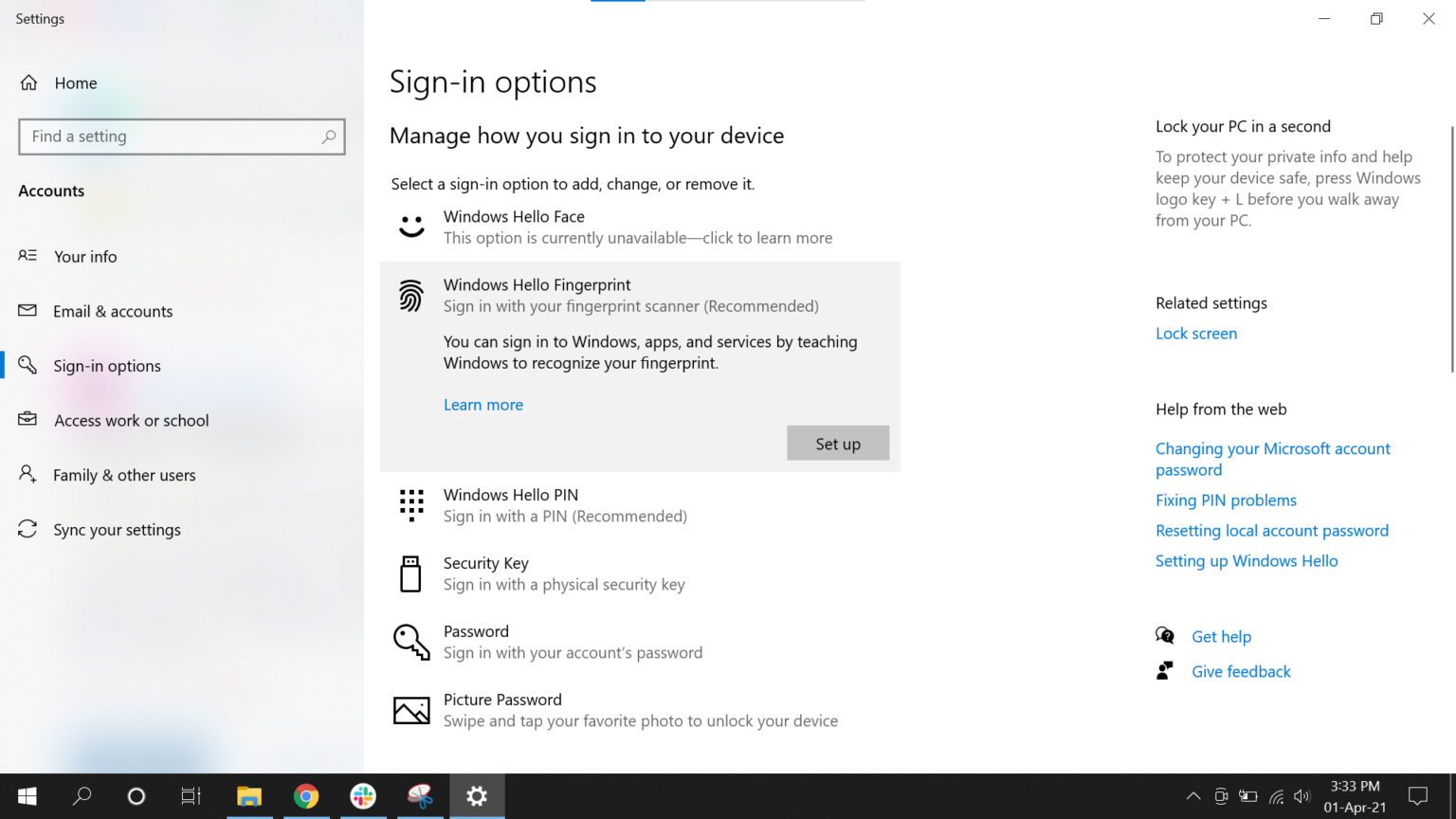 Guide To Use Windows Hellos Pin Face Recognition And Fingerprint