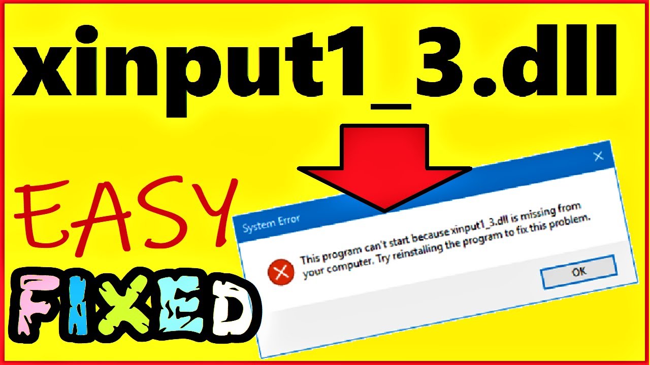 xinput1_3.dll download for windows 10 pro